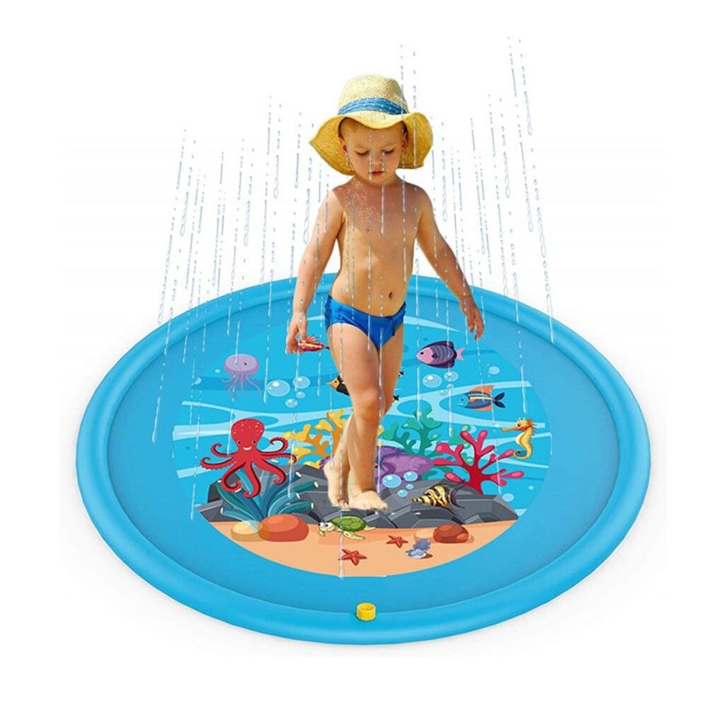 Outdoor Spray Water Pad Opblaasbare Kids Baby Zwembad Pad Zomer Plezier Strand Outdoor Gazon Sprinkler Kussen Voor Baby 'S En Peuters sp