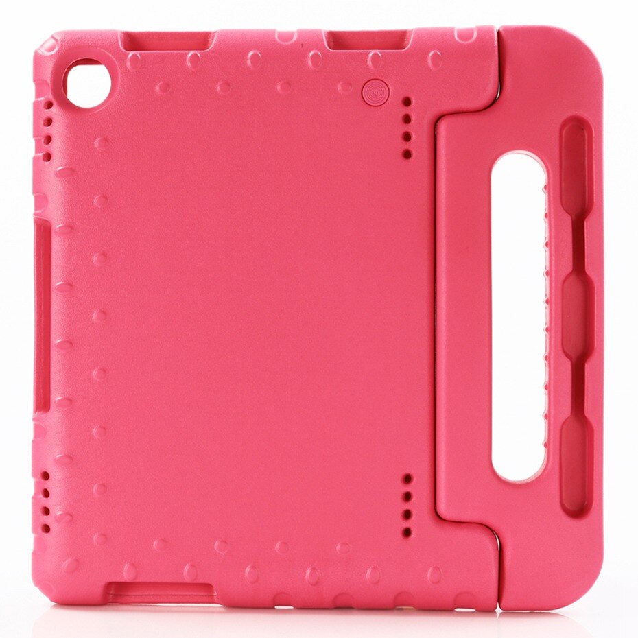 Funda infantil para Huawei Mediapad M5 Lite 8 10, funda para tableta para Huawei Mediapad M5 Lite 10, funda BAH2-W19/L09/W09 10,1 ", funda con soporte: Rojo rosado / M5 Lite 8 inch