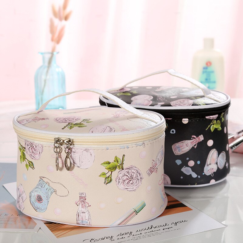 cosmetic bag cases PU women make up bag casual travel Organizer Storage makeup box wash beauty bag