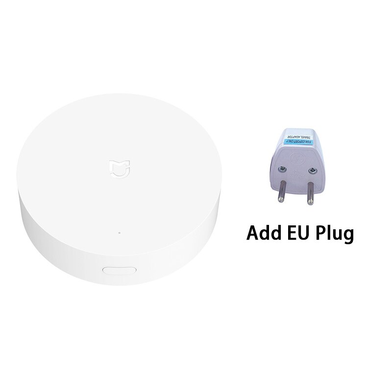Xiaomi Mijia Multi-Mode Gateway 3 ZigBee Alarm System smart-home WIFI Bluetooth Mesh Hub Voice Remote Control Night Light Bell: 1 pices add EU