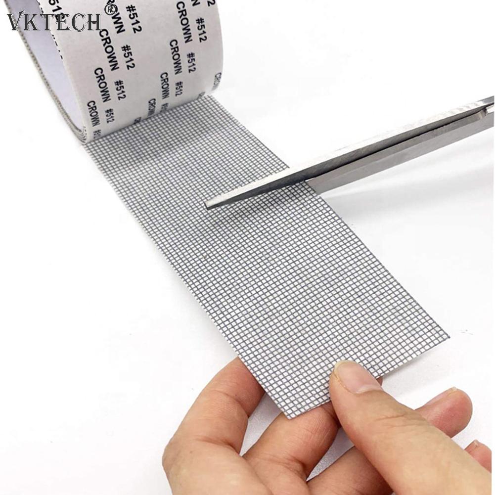 1 rouleau 2m fenêtre Net réparation trou cassé bande Anti-moustique maille collant Patch porte fenêtre moustiquaire moustiquaire réparation ruban