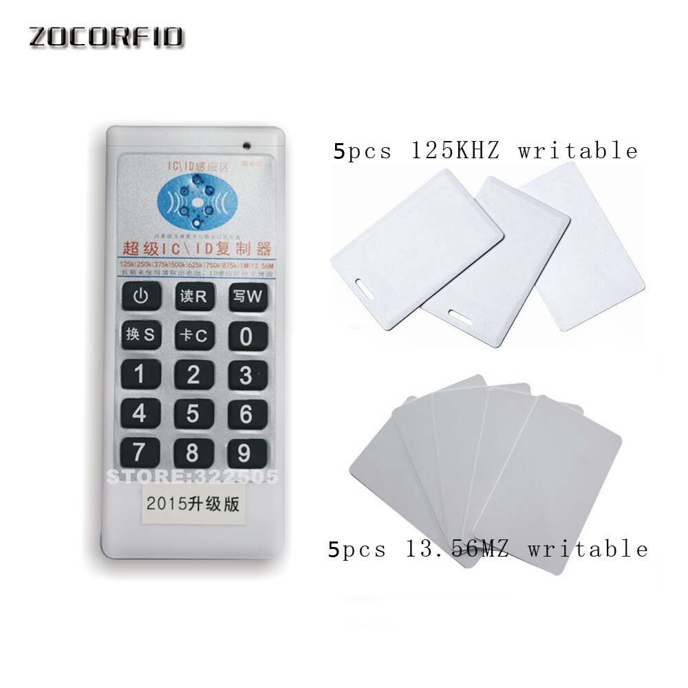 Copiadora portátil de 125Khz-13,56 MHZ, clonador RFID NFC ID/IC, lector y escritor de tarjetas: set of-3