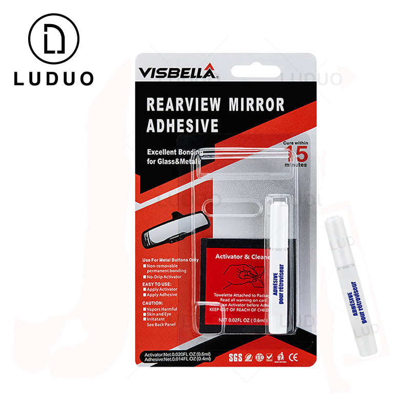 Colla adesiva per specchietto retrovisore Super colla per auto moto specchietto retrovisore adesivo forza professionale permanente per vetro