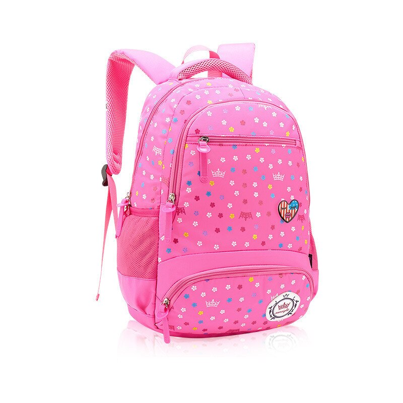 Cute Girls School Bags Children Primary School Backpack Satchel Kids Book Bag Princess Schoolbag Mochila Infantil: Pink