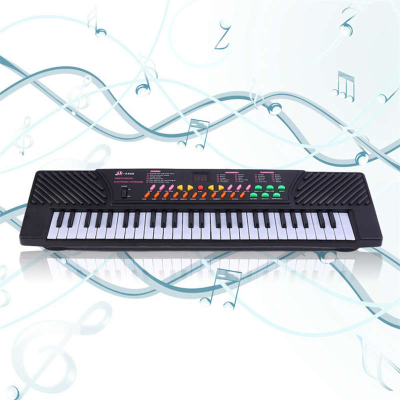 Teclado de Piano Electrónico de 54 teclas con efectos de sonido-portátil para niños y principiantes, Us Plus