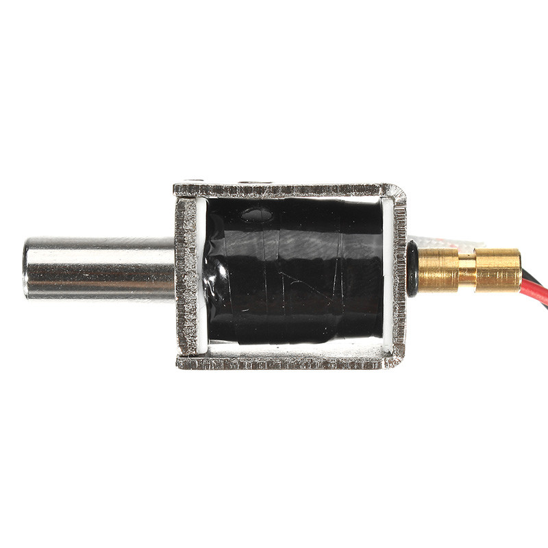 12V DC 0.43A Mini Electric Bolt Lock Push Pull Cylindrical Solenoid Lock 5mm Stroke Access Control Electric Electromagnetic Lock