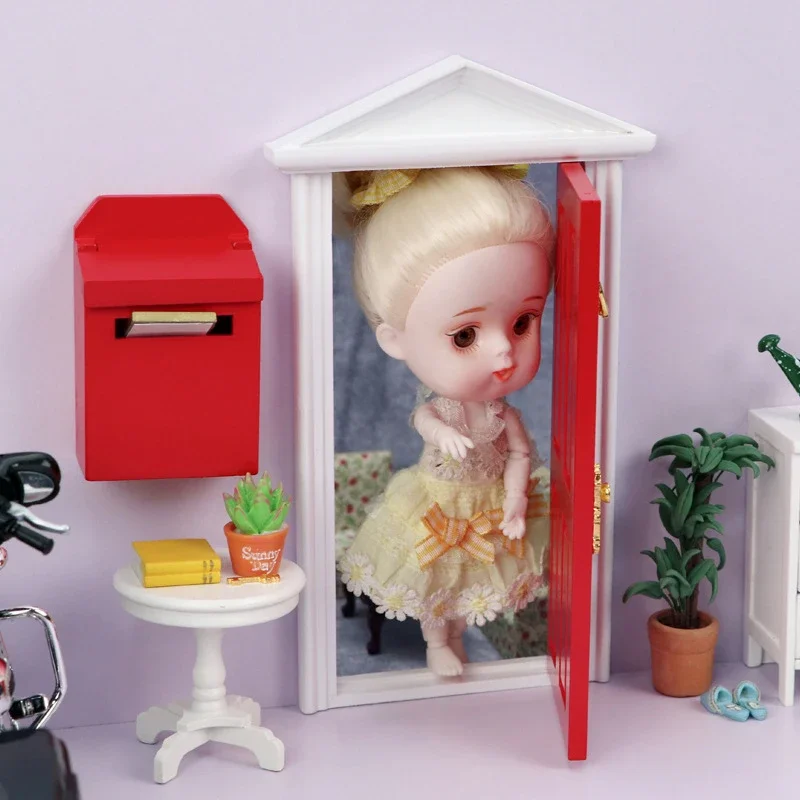 Porte d'elfe Miniature en bois, porte féerique, Mini maison, accessoires, jouet de jeu, pour enfants, meubles, Simulation Miniatures