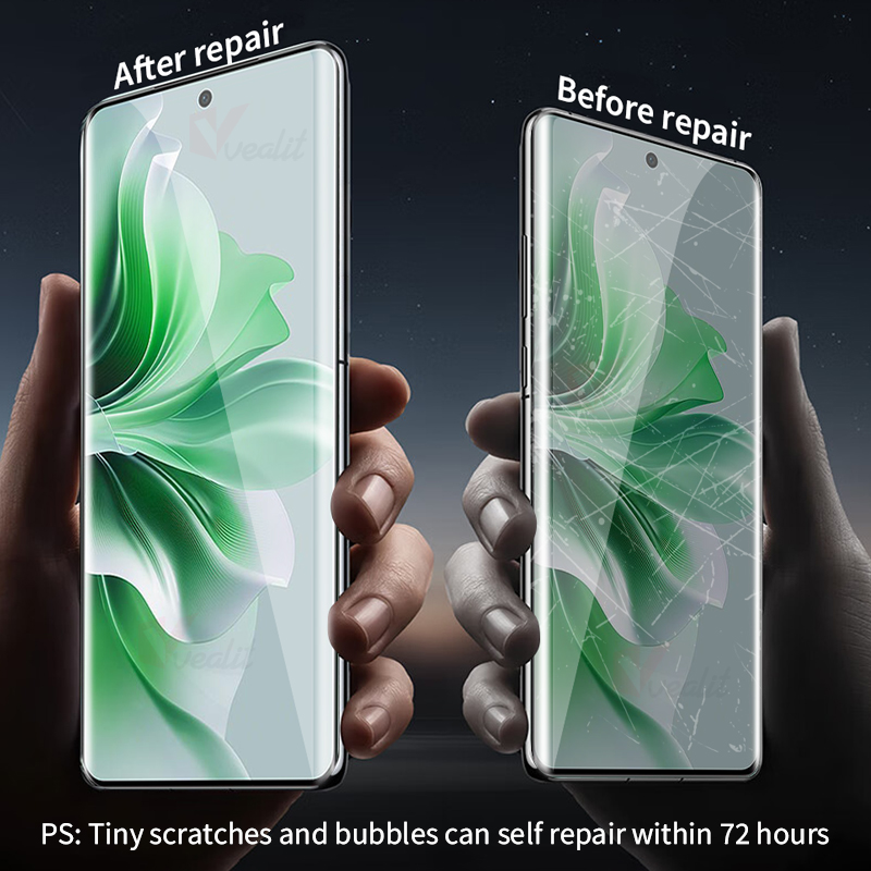 2-4Pcs Curved Hydrogel Film For Oppo Reno 11 12 Pro Screen Protectors For Oppo Reno 3 4 5 6 8T 9 10 F27 Pro Plus Protective Film