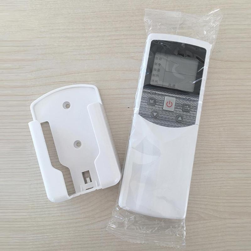 1PC White Color Air Conditioner Remote Control Holder Case Wall Home Box Mount R2E3 Gadget Storage Organization