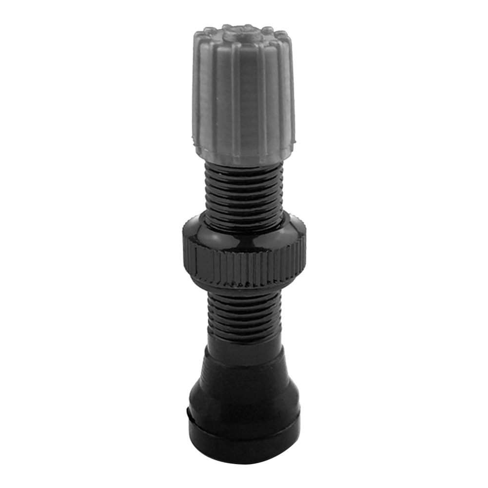 40mm American Tubeless Valve for MTB Road Bike Aluminum Bicycle Tire Valve Stem Air Valve Bike Tubeless Wheel Valve Kit: black