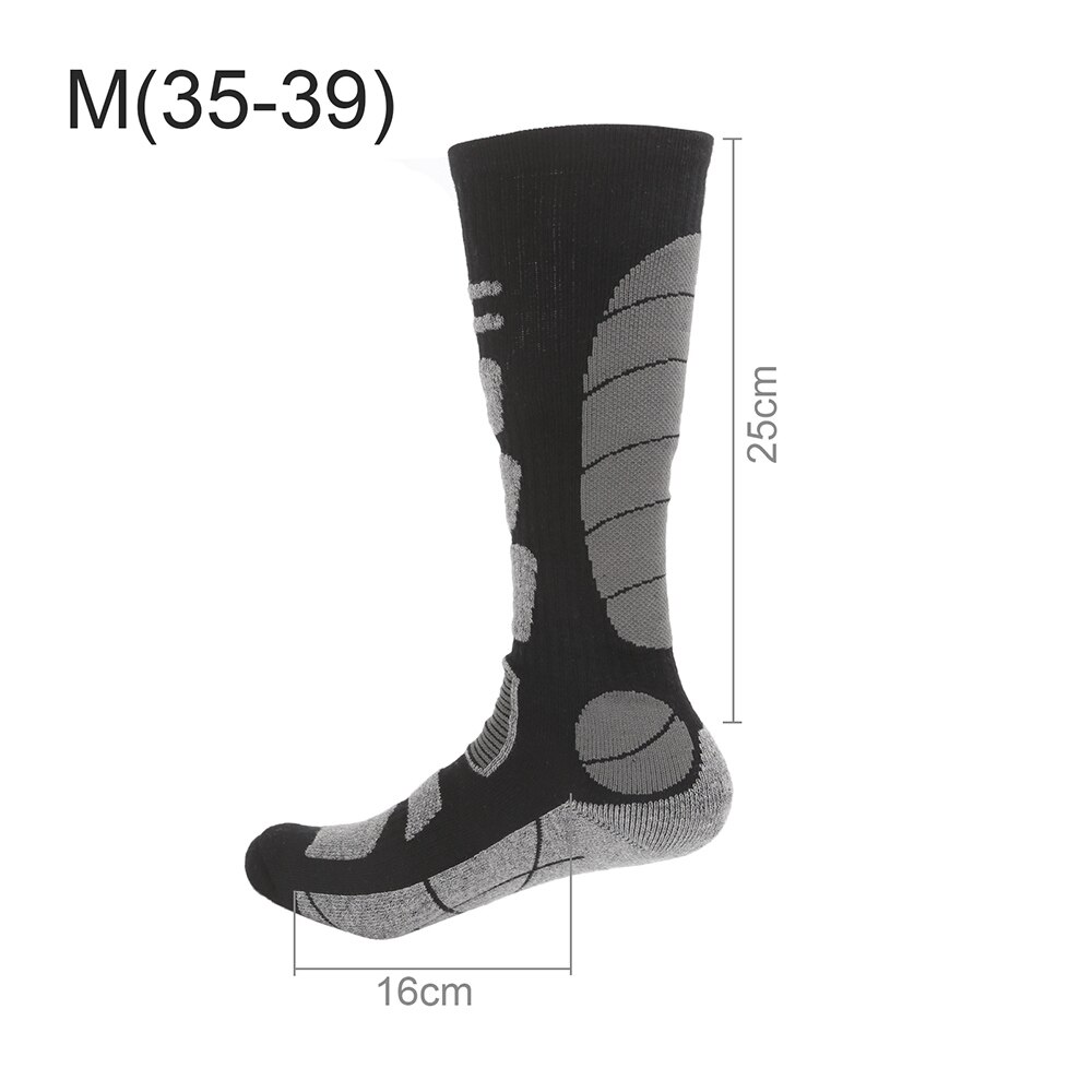 Calze da sci termiche calze termiche lunghe in lana Merino invernale pesca esterna escursionismo Snowboard calzino a pressione indossabile: A1