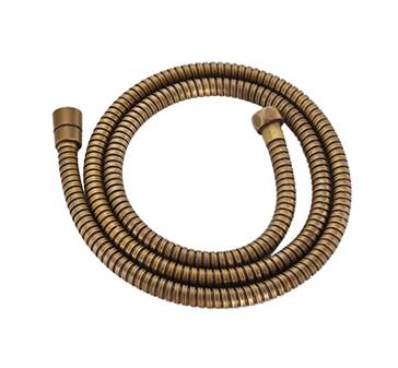 Bulk sort bruseslange 150cm bruserør i rustfrit stål fleksibelt guld badeværelsestilbehør vvs krom orb antik: Antik bronze