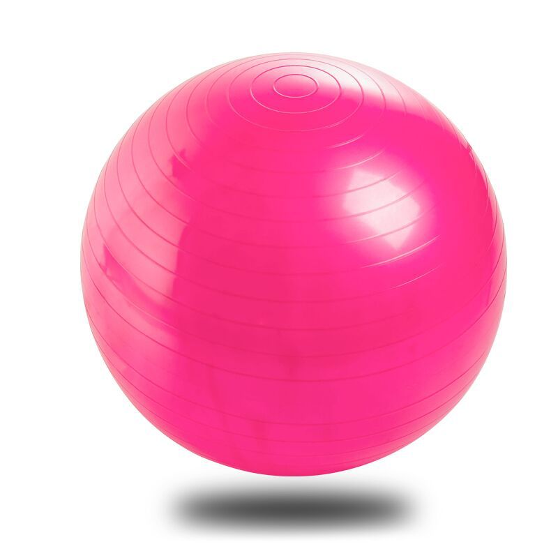 Treningsball anti-burst yoga ball balanseball for pilates yoga stabilitetstrening og fysioterapi 45cm størrelse treningsballer: Rosa