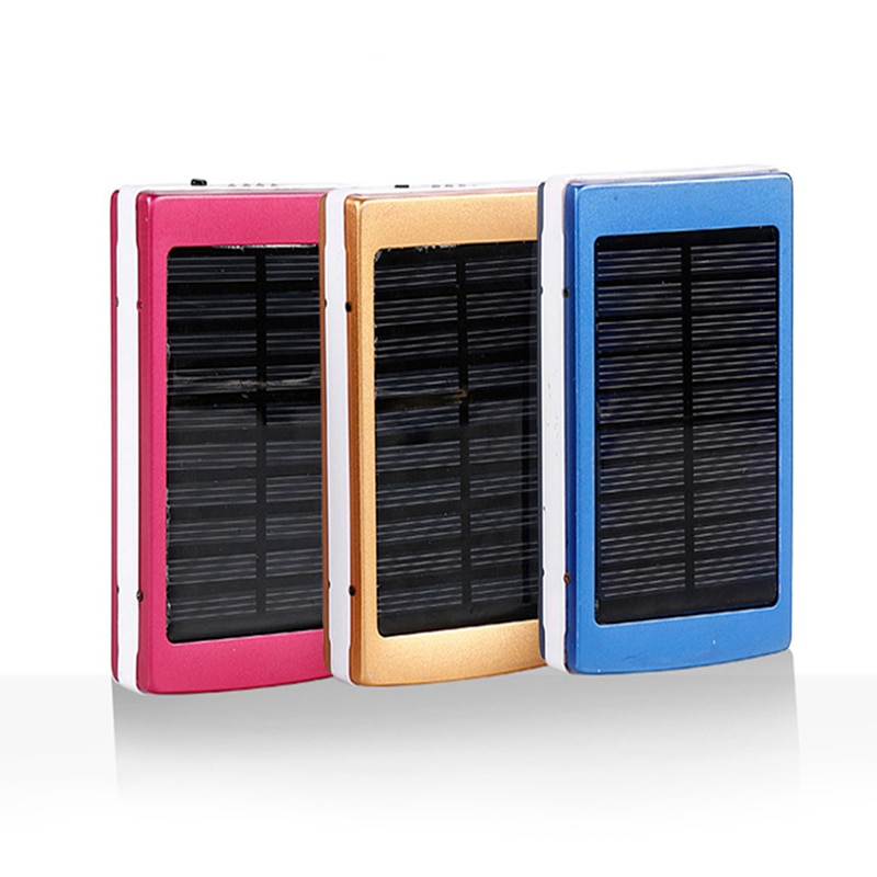 Powerbank portátil de 5x18650, batería externa 18650, caja de energía Solar, caja DIY, Kit USB Dual, cargador de teléfono, linterna