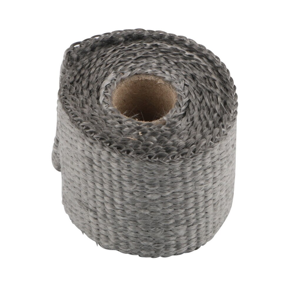 Leepee motorcykel tilbehør varmeisolerende wrap udstødning header rør tape 50mm x 1.5m isolering tape glasfiber: Grå