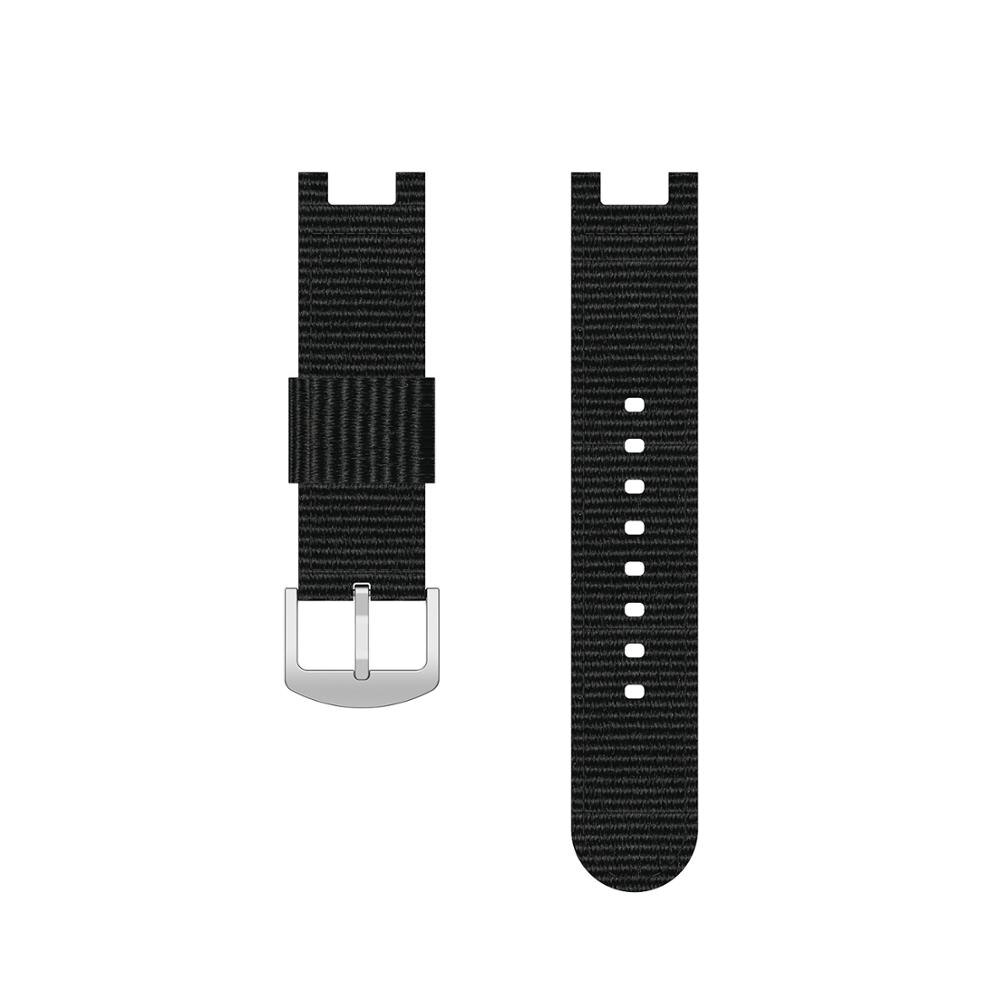 Geweven canvas band voor huami amazfit t-rex smartwatch band horlogeband voor amazfit t-rex trex horloge polsband armband: Zwart