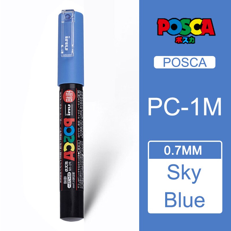 1 pc Uni Posca POP PC-3M Farbige Malen Kunst Marker Stifte Medium Spitze 0,9-1,3mm 24 Farbe Optional schule Schreibwaren Büro Liefert