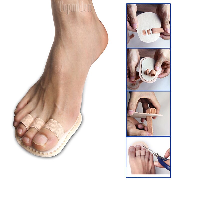 1 Pair Hammer Mallet Toe Separator Hallux Valgus Orthopedic Pads Orthotics Bending Deformation Overlap Foot Toe Correction Socks