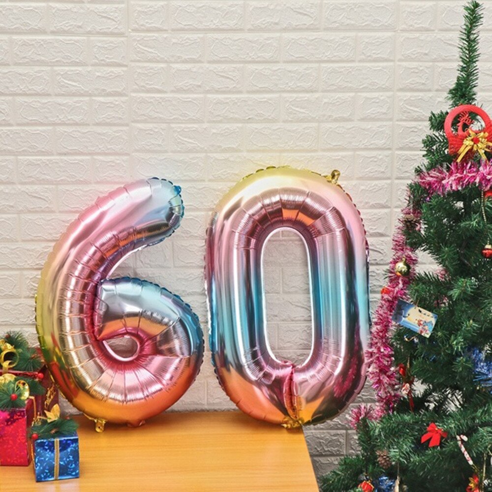 Huiran 32 tommers folieballonger tall ballongfigurer ballonger bursdagsfest dekor barn voksen ballong luftballongballer babyshower