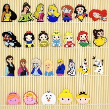 DIY Zachte PVC Charmes Cartoon Prinses Fit Telefoon Case/Ringen/Haar Accessoire 10 stuks Kinderen Meisjes