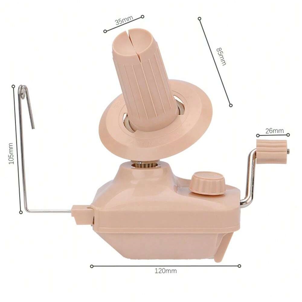 Ręczna nawijarka robić włóczki wełnianej robić użytku domowego, maszyna robić nawijania i skręcania włóczki, nawijarka robić wełny robić robótek dziewiarskich i szydełkowych.: Jasno szary