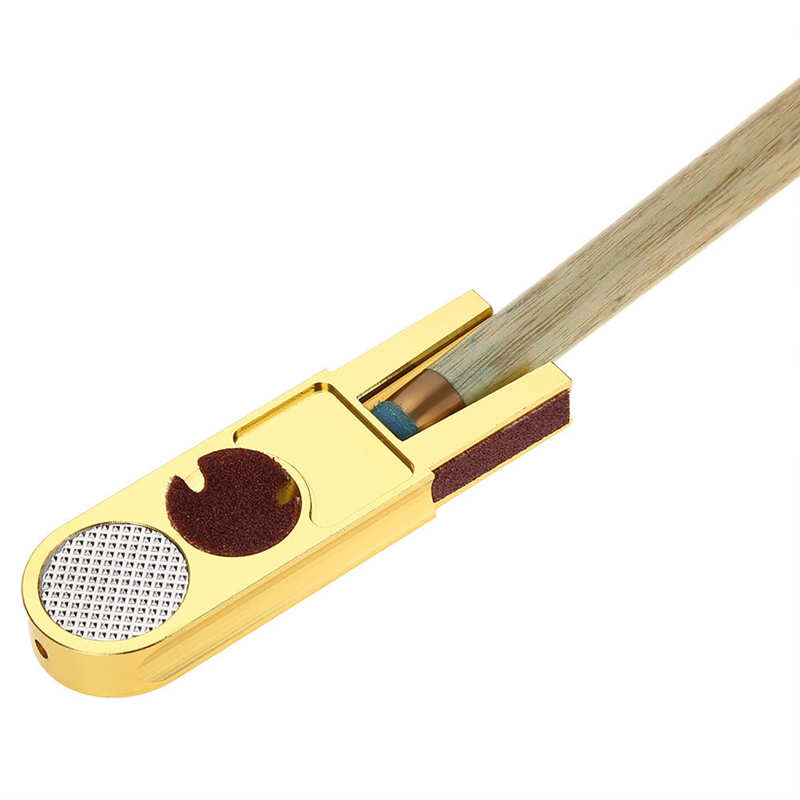 U-shape Billiards Pool Cue Tip Trimmers Tapper Muti-functional Dime Shaper Nickel Shaper Trimmer Cue Tip Burnisher Repair Tool