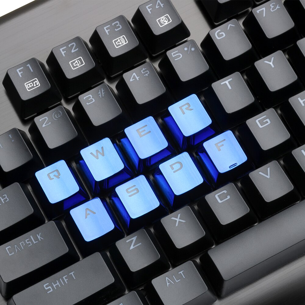 Redragon 12 Key Double Shot Injection Backlit Electroplated mechanical keyboard keycaps For Cherry MX style Including key-puller