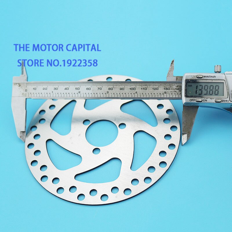140mm bremseskive til gasscooter, pocket bike, el-scooter , 29mm indvendig diameter , 3 huller 2mm