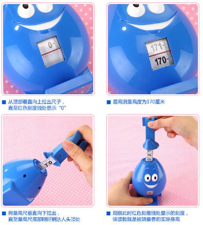 Pull Down Kids Height Measure Height Growth Chart Gauge Height Scale up to 170cm kids high measuring