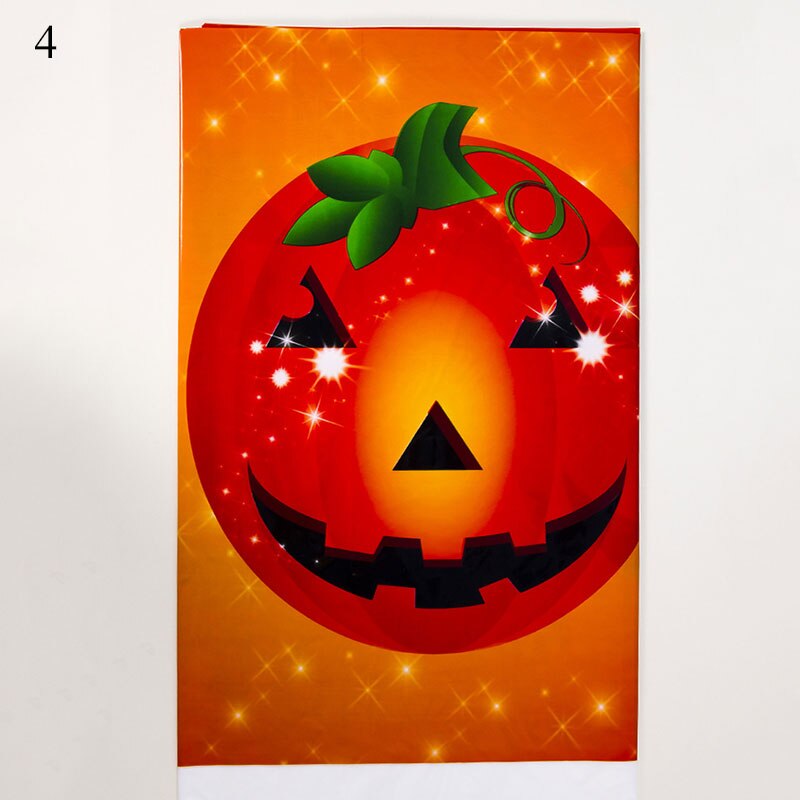 Creatieve Halloween Gedrukt Tafelkleed Waterdicht Wegwerp Tafelkleed Bar Decoraties Rechthoekige Tafelkleed Tafel Mat: 4