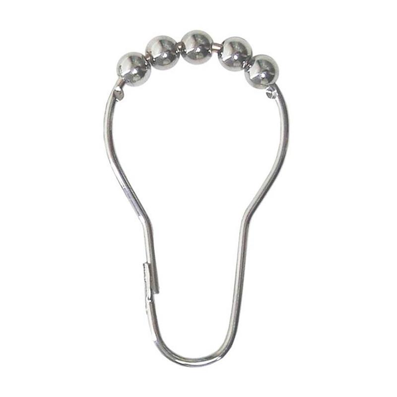 10 st rullboll duschkrokar fönster badrumstillbehör typ kalebass krok metallspänne rost hiss typ duschdraperi krok