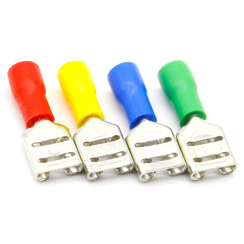 Terminal à sertir électrique isolé femelle, pour connecteurs 22-16 AWG, connecteur de câble, 100 pièces/paquet FDD
