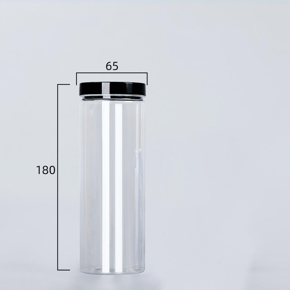 Clear Sealed Can With Lid Food Smell Odor Proof Storage Packaging Bottle Coffee Beans Seasoning Container Kitchen Accessories: SKY BLUE