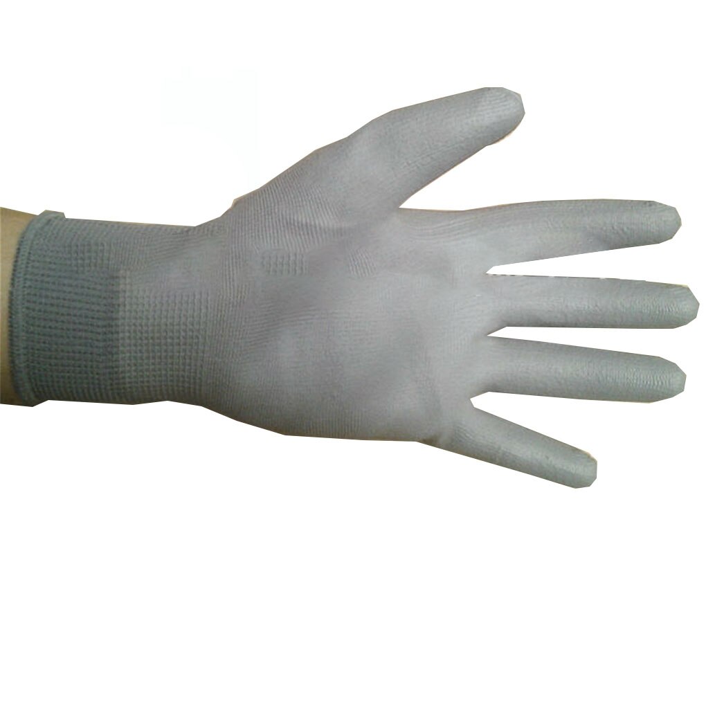 Guantes antiestáticos para protección de los dedos, guantes de trabajo electrónicos antiestáticos, guante de PC recubierto con palma de nailon PU: No.2