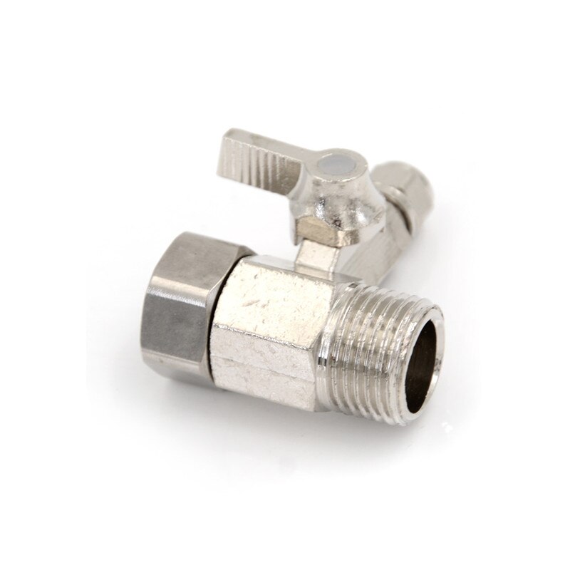 1 pièces filtre à eau purificateur adaptateur 1/2 ''à 1/4" robinet à tournant sphérique robinet sûr cuivre nickelage