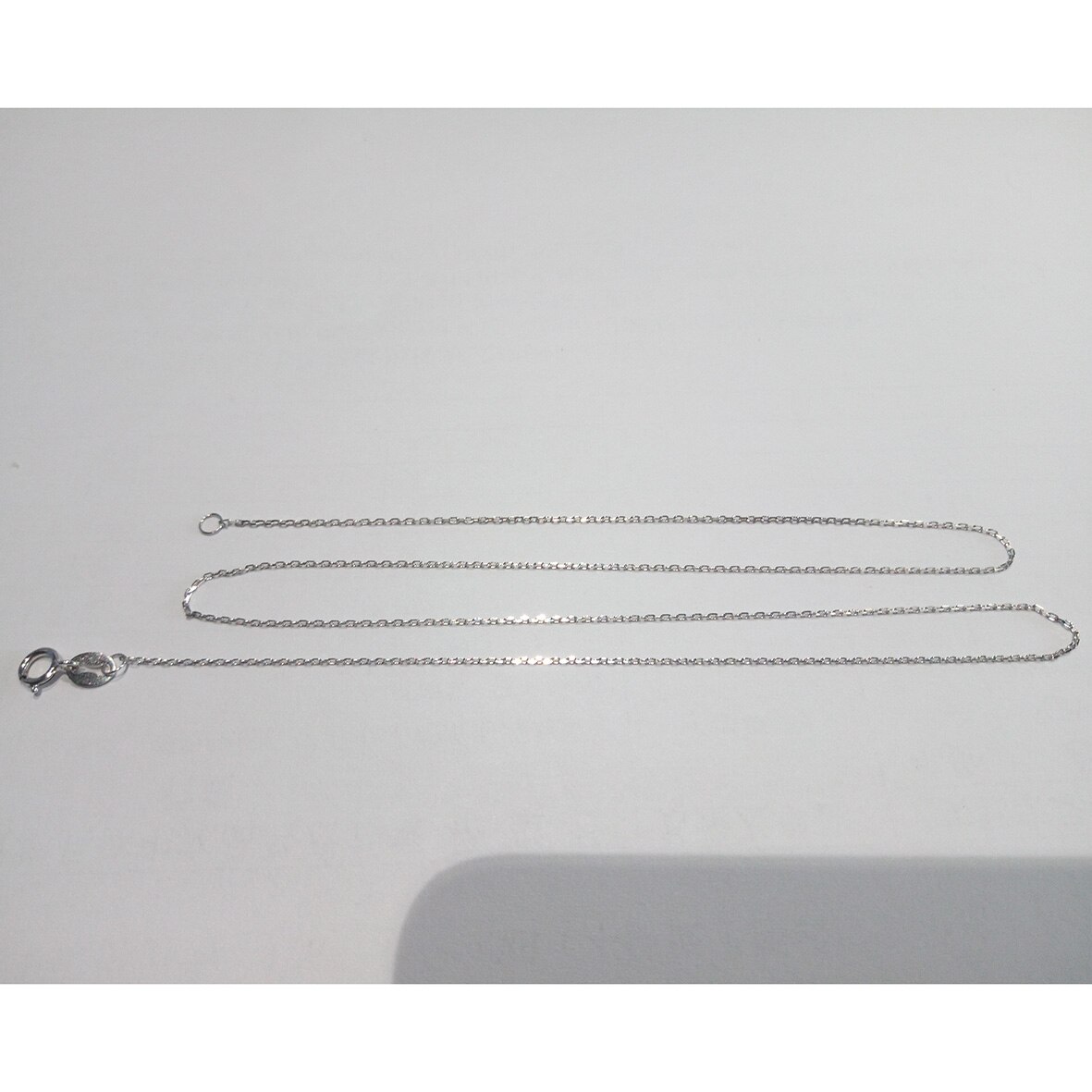 925 sterling silver kedjor hänge halsband 0.50mm kabel kedja silver passform för hänge berlock för kvinnor/män