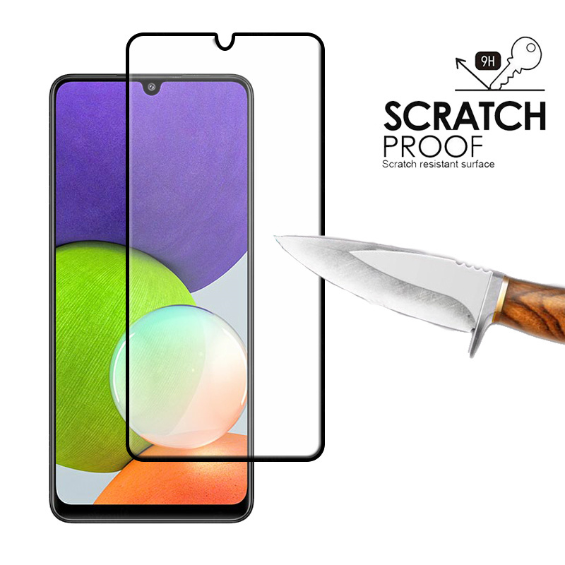 4-In-1 Voor Samsung Galaxy A22S 5G Glas Voor Samsung A22S 5G Gehard Glas Vol screen Protetor Voor Samsung A22S 5G Lens Glas