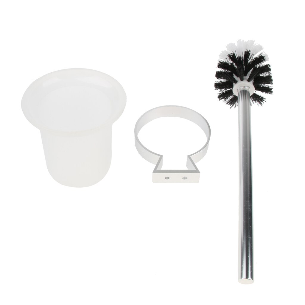 Polished Aluminum Handle Toilet Bowl Brush Glass R... – Grandado