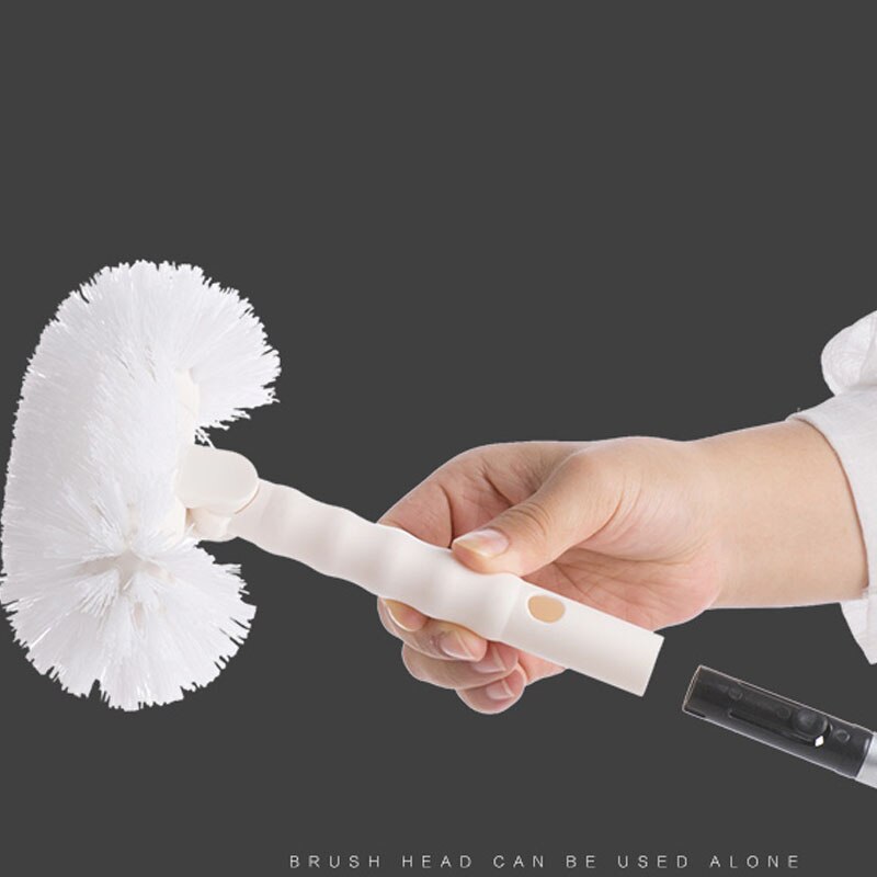 Retractable Long Handle Cleaning Brush Aluminum Bathtub Bristle Brush Telescopic Toilet Floor Cleaner Home Bathroom Kitchen Tool