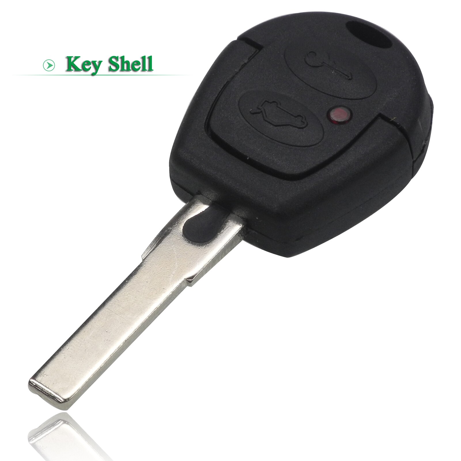 Bilchave 2 Knoppen Afstandsbediening Auto Sleutel Shell Voor Volkswagen Vw Jetta Polo Golf Seat Key Case Met Ongecensureerd Blade Vervanging
