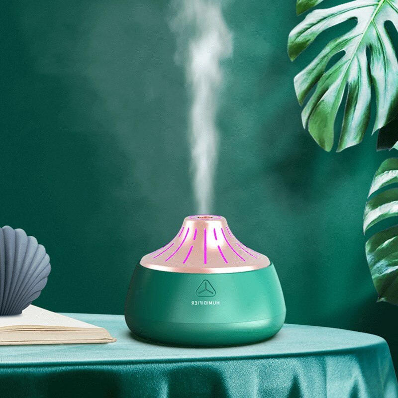 Mini Ultrasonic Air Humidifier Aroma Essential Oil Diffuser for Home Office USB Fogger Mist Maker with LED Night Lamp