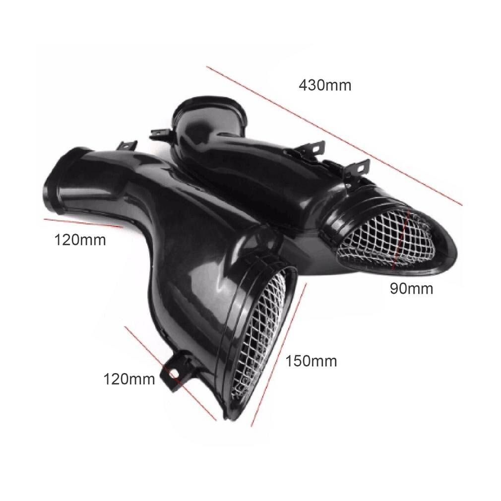 1 Pair Motorcycle Ram Air Intake Tube Duct Pipe For Suzuki GSXR 600 750 1000 00-03 K1 ABS Plastic Motorbike Replacement