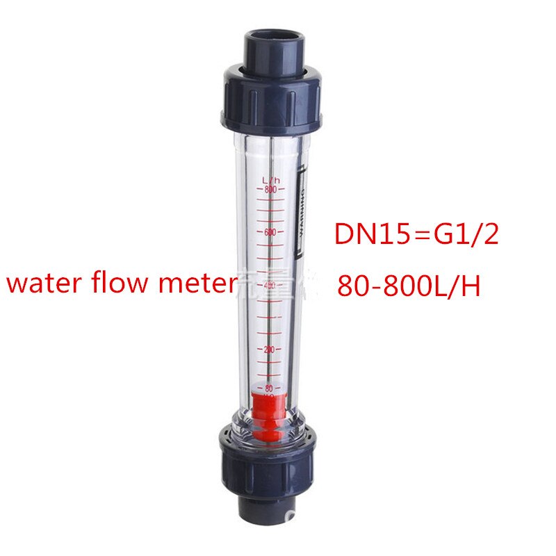 LZS-15 G1/2 DN15 40-400L/H 60-600L/H 80-800L/H 100-1000L/H Water Flow Meter indicator Teller Rotameter Vloeibare Flowmeter