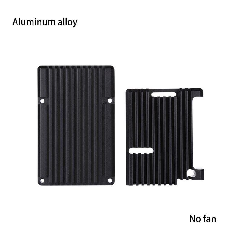 Aluminum Alloy Enclosure Case Metal Shell Black Box Radiating Plate Heatsink Cooler for Raspberry Pi 4 Model B: B