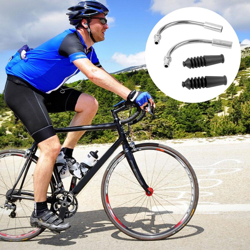 6 pièces vélo en forme de V surface de frein câble guide fil tube de pliage en plastique botte manchon de protection tuyau VTT pièces de route