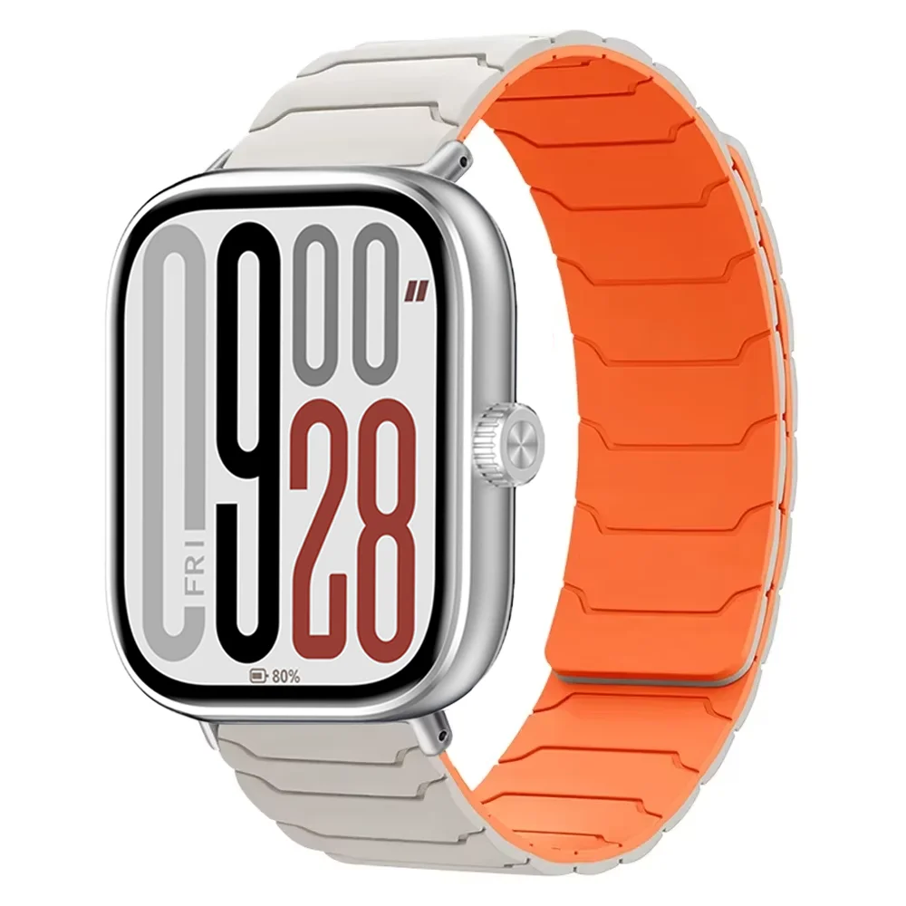 Bracelet en Silicone souple pour montre Redmi 5/4, magnétique, confortable, de remplacement, Xiaomi MiBand 9 Pro/8 Pro