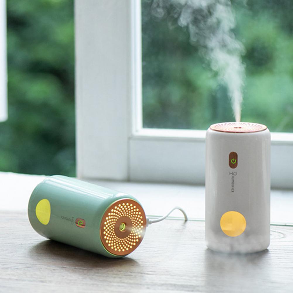 Button Control USB Portable Mini Humidifier Two Spray Modes Air Dampener Safe for