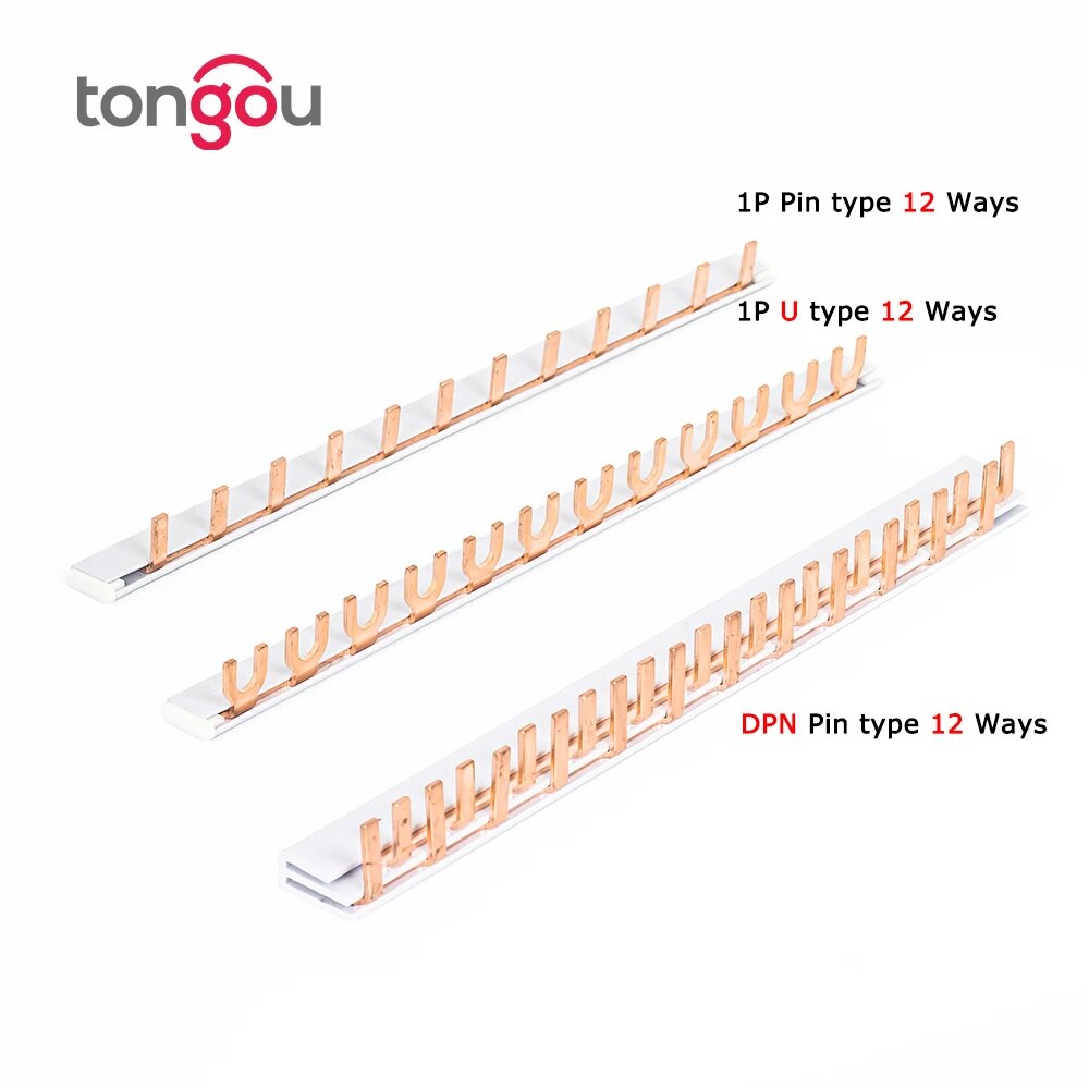 PIN TYPE Fork Type Koperen Busbar voor Distribution Box Circuit Breaker MCB 63A Connector Busbar Verbinding