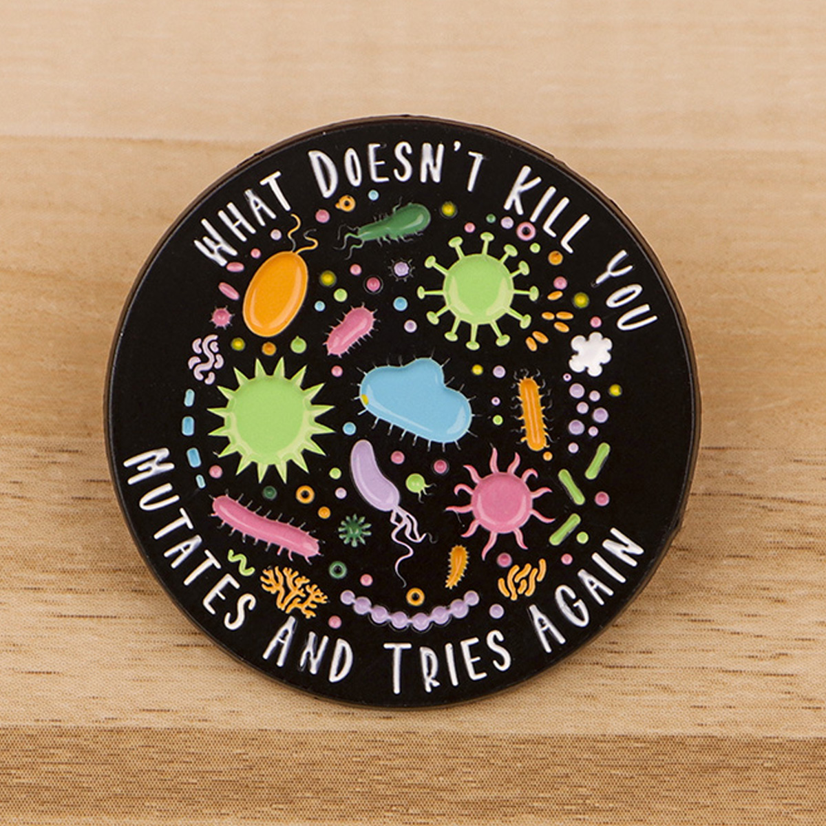 Pin esmaltado bacteriano para enfermera y Doctor, insignias para mochila, broches para mujer, alfileres de solapa de ciencia, accesorios de Cosplay, juguetes de