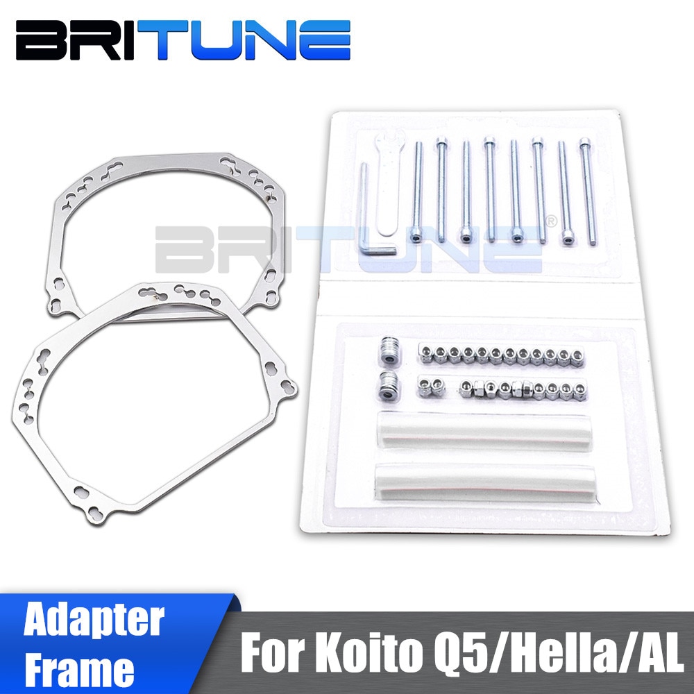 Kit de tornillos adaptador de marco de transición para Hella 2 a Hella 3R G5/E46-R AL/Q5 Bixenon proyector lente faro lentes retroadaptable de coche
